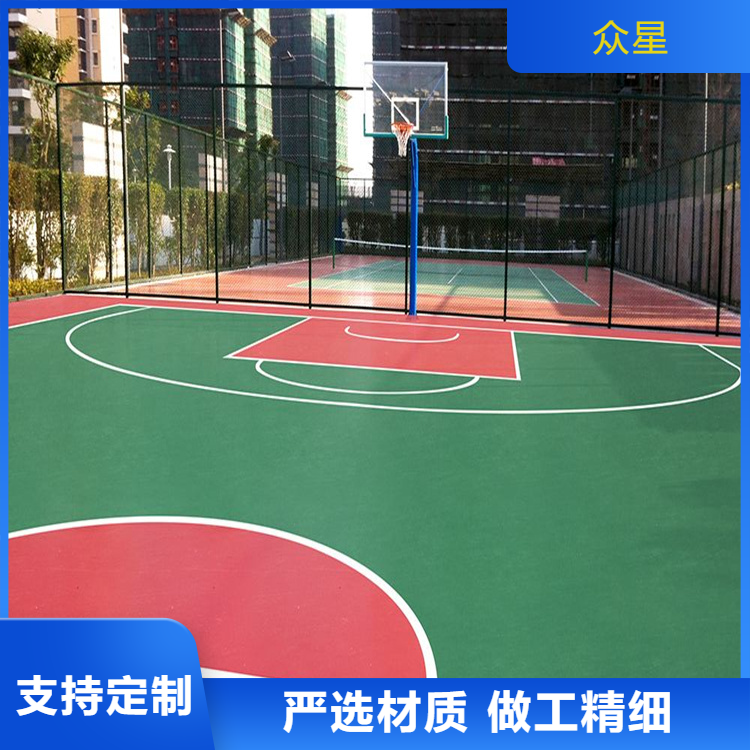 运城市橡胶跑道篮球场硅PU - 排名
